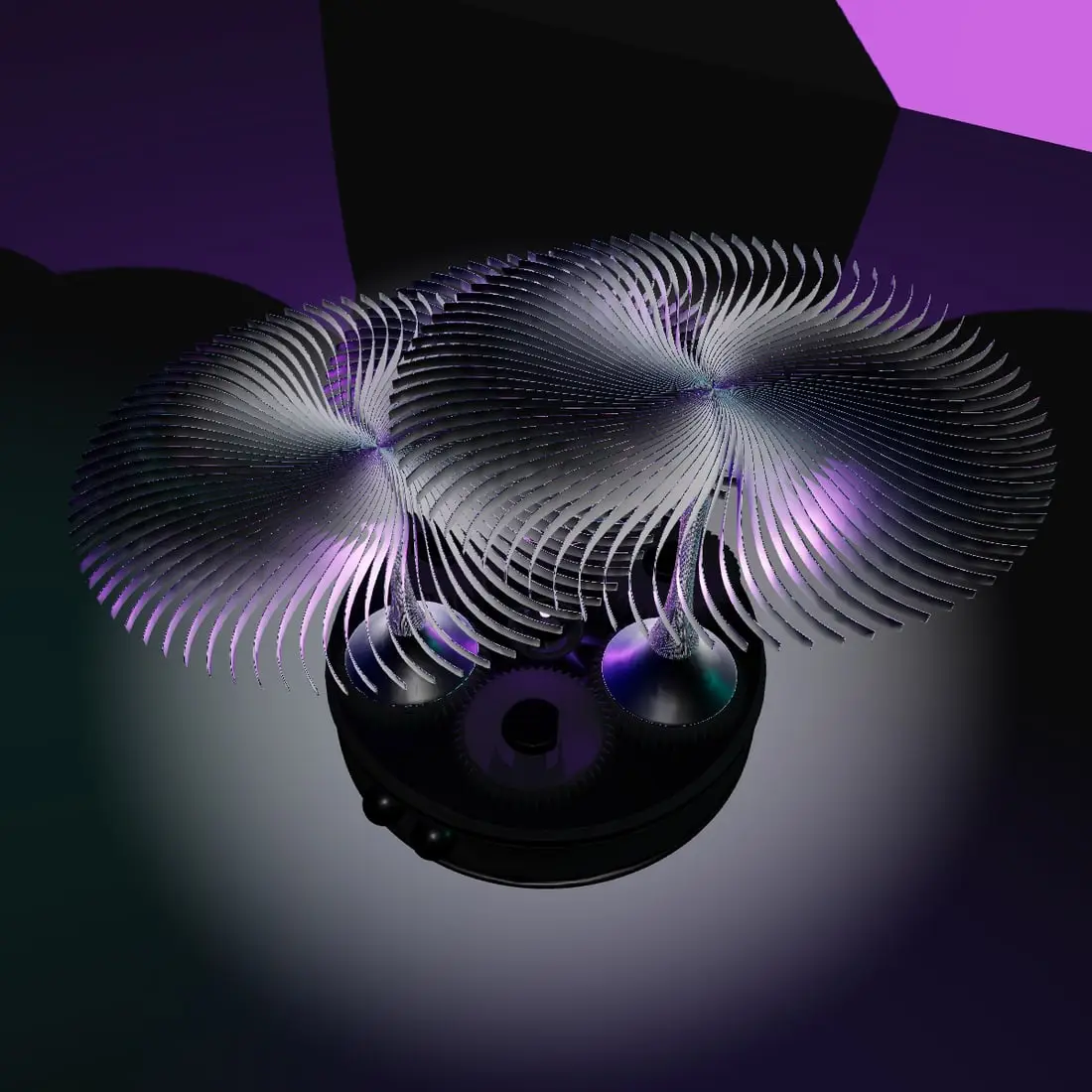 Blue Purple Black