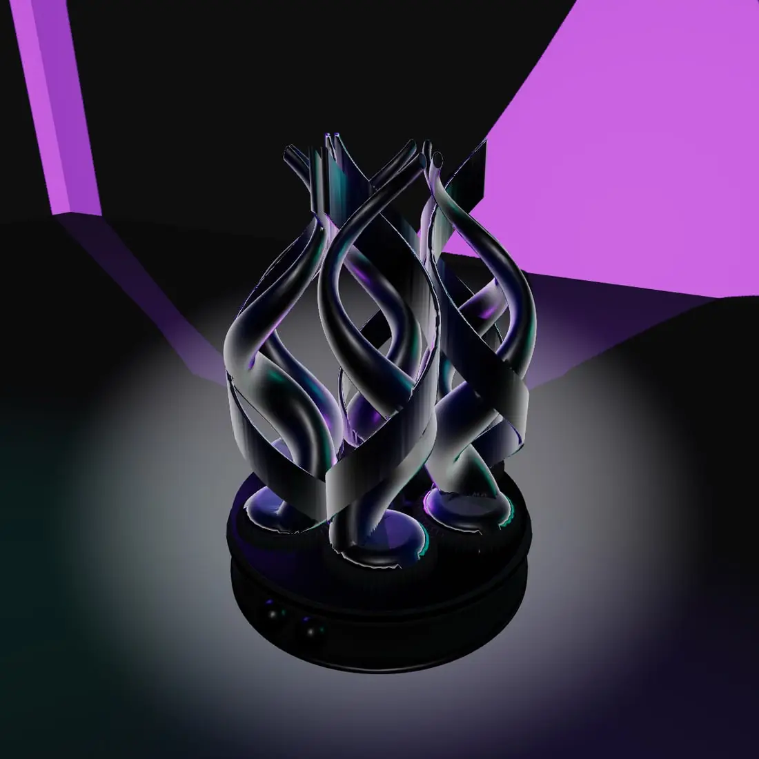 Blue Purple Black