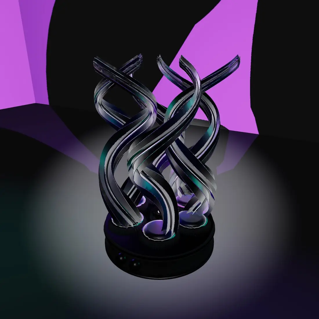 Blue Purple Black